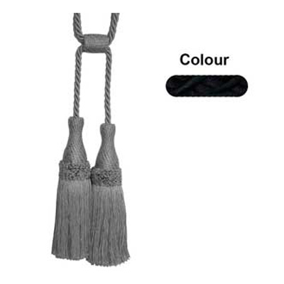 34355 Tie Back Medium Black