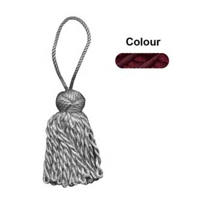 34507 Tassel 80mm Burgundy