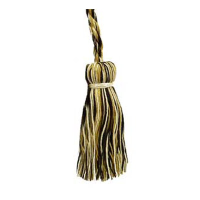 34561 Cord Tie 96cm Cord 100mm Tassels Multi Colour