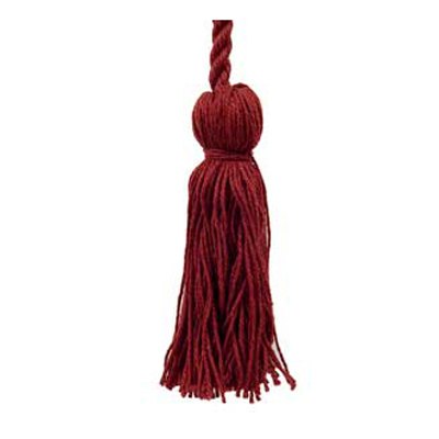 34562 Cord Tie 96cm Cord 100mm Tassels Burgundy