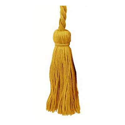 34563 Cord Tie 96cm Cord 100mm Tassels Old Gold