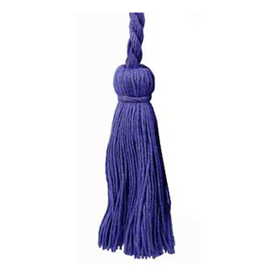 34568 Cord Tie 96cm Cord 100mm Tassels Lapis Blue