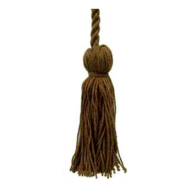 34569 Cord Tie 96cm Cord 100mm Tassels Brown