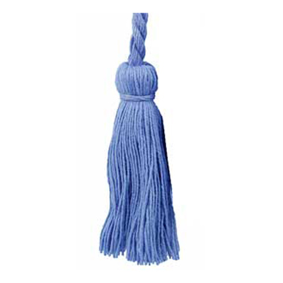 34571 Cord Tie 96cm Cord 100mm Tassels Ocean Blue