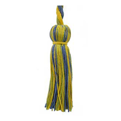 34575 Cord Tie 96cm Cord 100mm Tassels Multi Colour