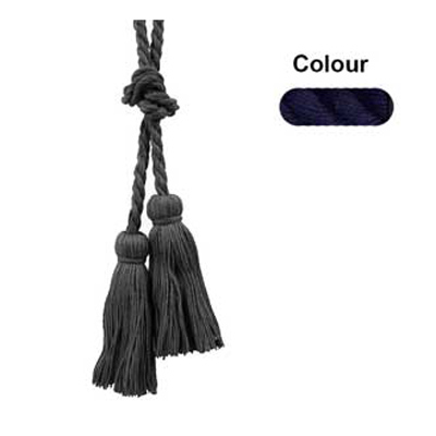 34595 Cord Tie 2 M Cord 110mm Tassels Navy