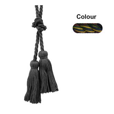 34596 Cord Tie 2 M Cord 110mm Tassels Multi Colour