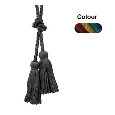 34606 Cord Tie 2 M Cord 110mm Tassels Multi Colour
