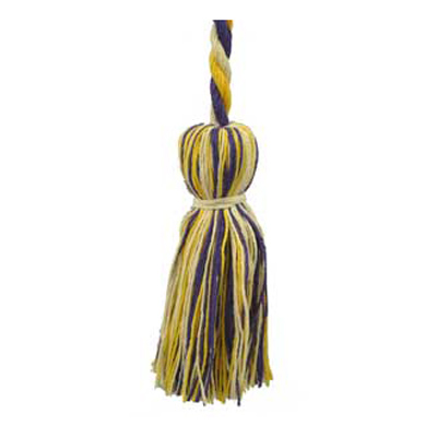 34607 Cord Tie 2 M Cord 110mm Tassels Multi Colour