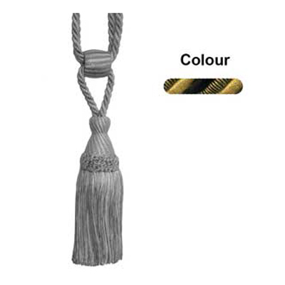 34634 Tie Back Small Black Gold