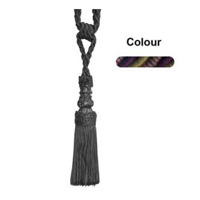 34647 Tie Back Small Aubergine Khaki