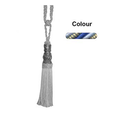 34682 Tie Back Large Sapphire Sky Gold