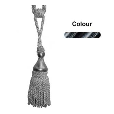 34704 Tie Back Medium Black Sky Grey