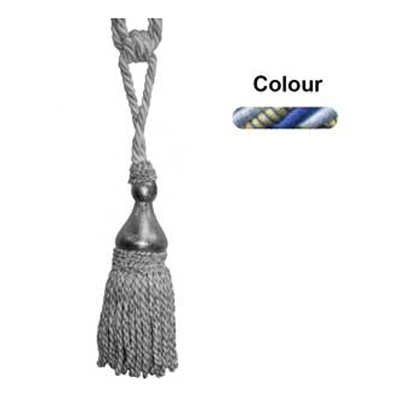 34709 Tie Back Medium Sapphire Sky Gold