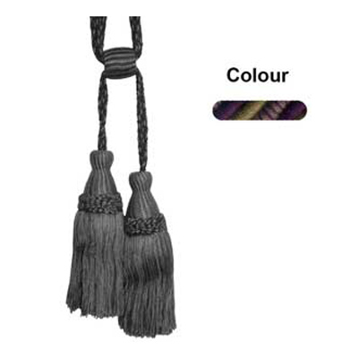 34728 Tie Back Medium Aubergine Khaki