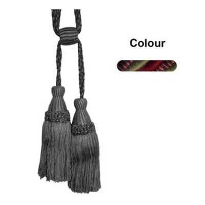 34729 Tie Back Medium Khaki Cherry