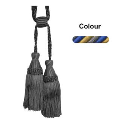 34737 Tie Back Medium Sapphire Gold