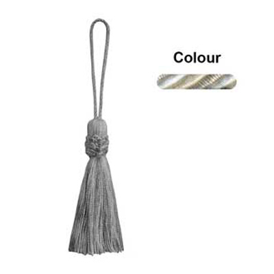 34748 Tassel 100mm White Cream Beige