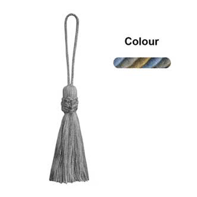 34753 Tassel 100mm Blue Gold