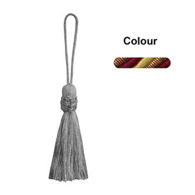 34765 Tassel 100mm Cherry Gold