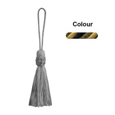 34769 Tassel 100mm Black Gold