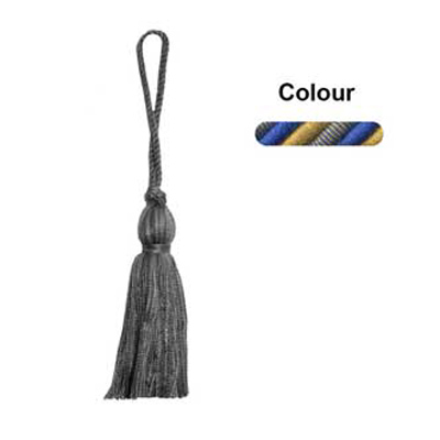 34791 Tassel 85mm Sapphire Gold