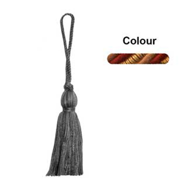 34794 Tassel 85mm Terracotta Rust Gold