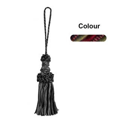 34810 Tassel 120mm Khaki Cherry