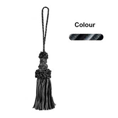 34812 Tassel 120mm Black Sky Grey