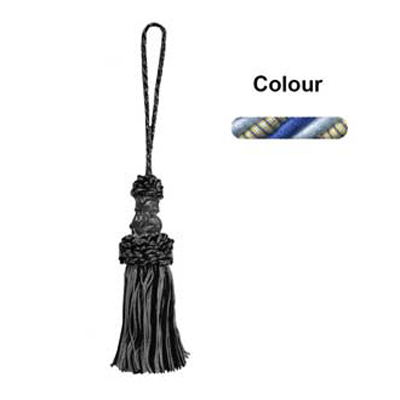 34817 Tassel 120mm Sapphire Sky Gold