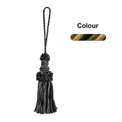 34823 Tassel 120mm Black Gold