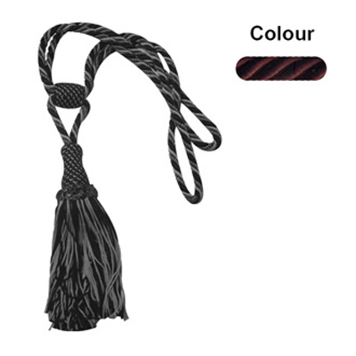 35582 Tie Back Delux Aubergine