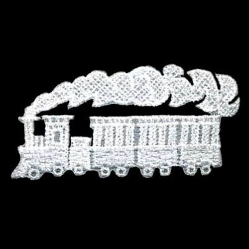 35741 Motif Guipure Lace 30mmx62mm White