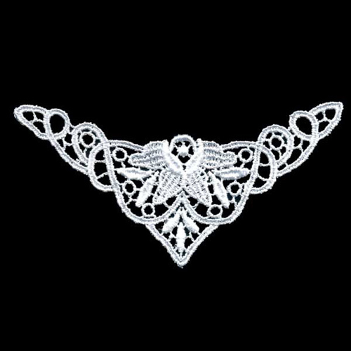 35754 Motif Guipure Lace 65mmx100mm White