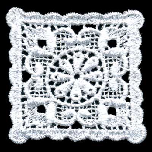 35756 Motif Guipure Lace 47mmx47mm White