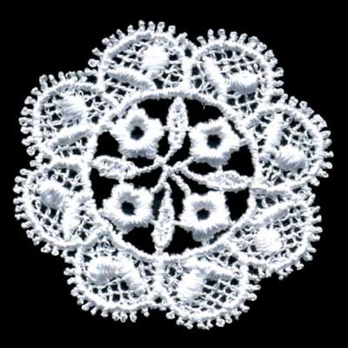 35758 Motif Guipure Lace 47mm White