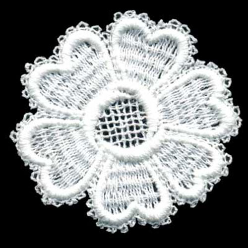 35764 Motif Guipure Lace 50mmx75mm Cream