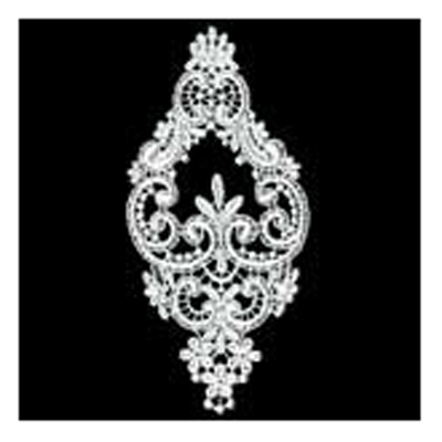 35769 Motif Guipure Lace 150mmx70mm Cream