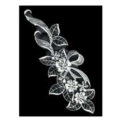 35779 Motif Guipure Lace 300mmx120mm Cream