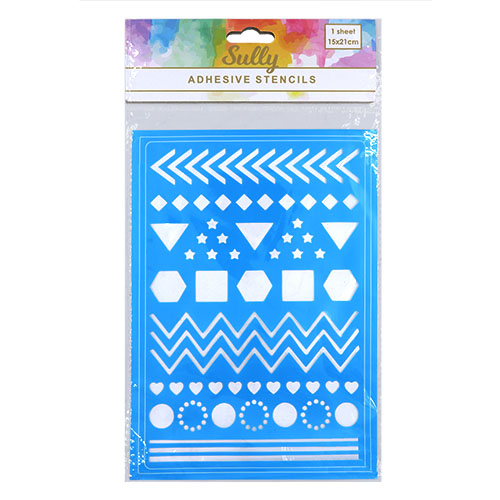 35953 Sully Adhesive Stencil - 1pc - Symbols