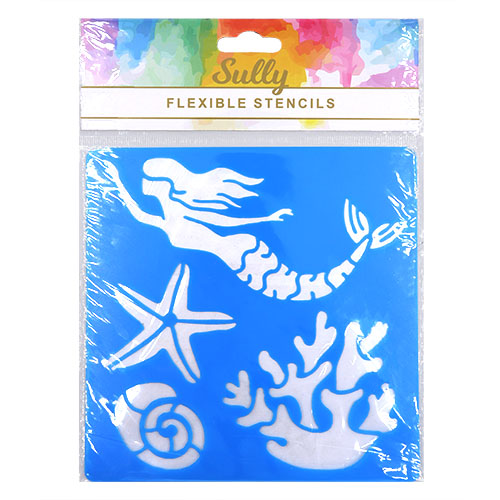 35954 Sully Flexible Stencil - 1pc - Mermaid