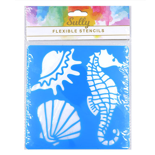 35955 Sully Flexible Stencil - 1pc - Seahorse