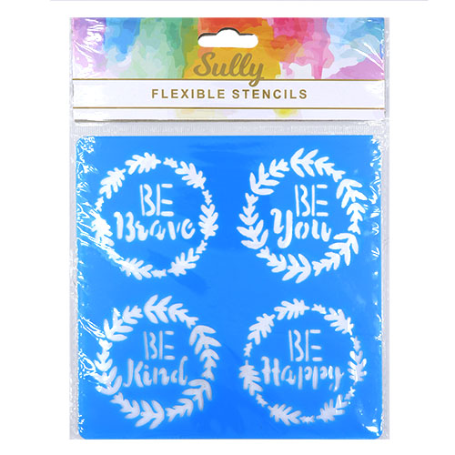 35957 Sully Flexible Stencil - 1pc - Be Brave