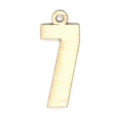 35969 Wooden 40mm Number 7