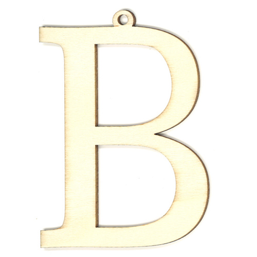 35974 Wooden 87mm Letter B