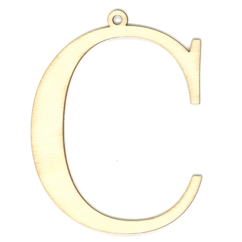 35975 Wooden 87mm Letter C