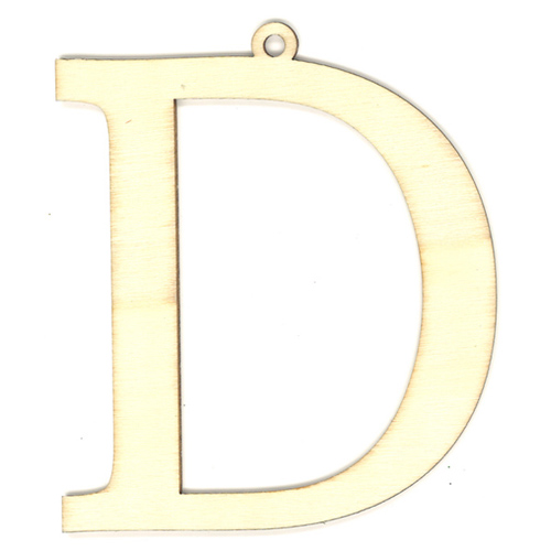 35976 Wooden 87mm Letter D