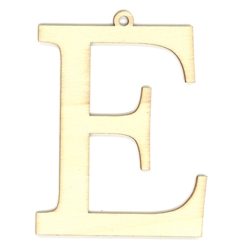 35977 Wooden 87mm Letter E