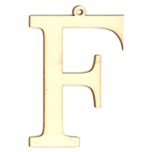 35978 Wooden 87mm Letter F