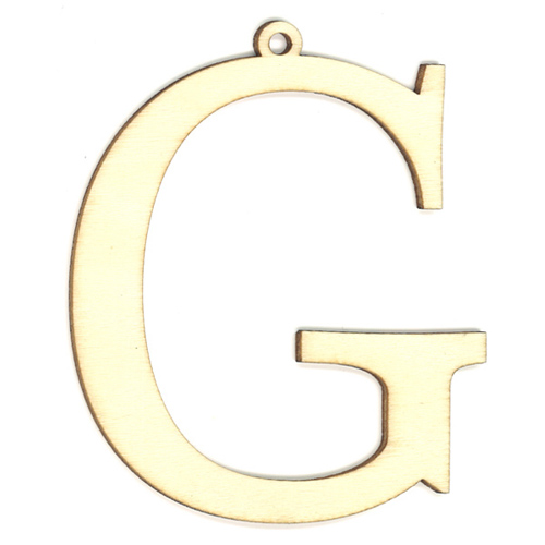 35979 Wooden 87mm Letter G